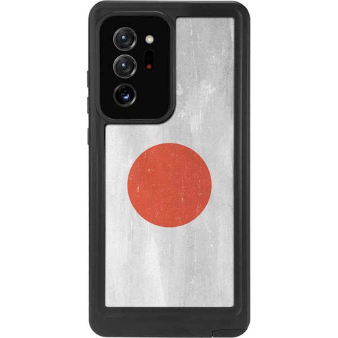 Japanese Flag Distressed Galaxy Note20 Ultra 5G Waterproof Case